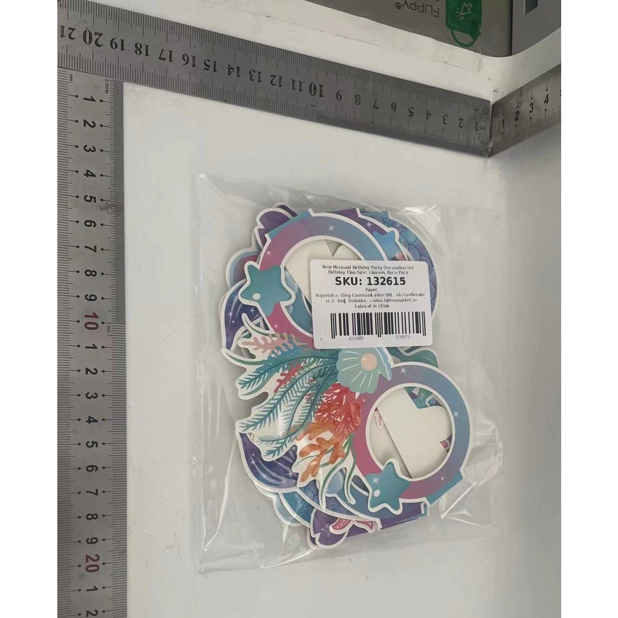 Set 8 Perechi de Ochelari Sirena, Flippy, Colectia Mermaid, Multicolor [5]