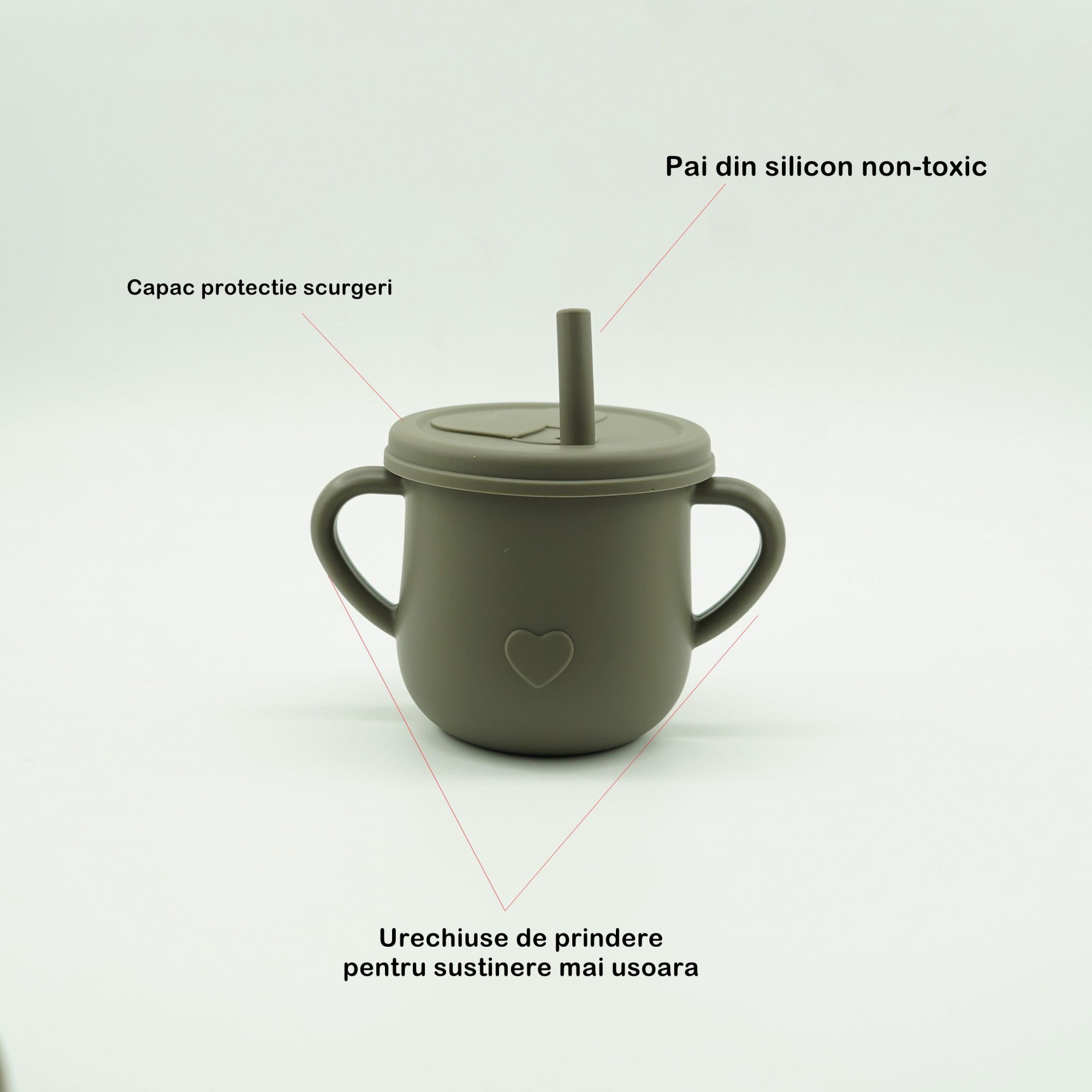 Set 8 piese diversificare bebelusi si copii din silicon Flippy, baveta, farfurie compartimentata cu ventuza, bol cu ventuza, tacamuri din lemn si silicon, cana pentru gustari, fara alergeni, verde inc [6]