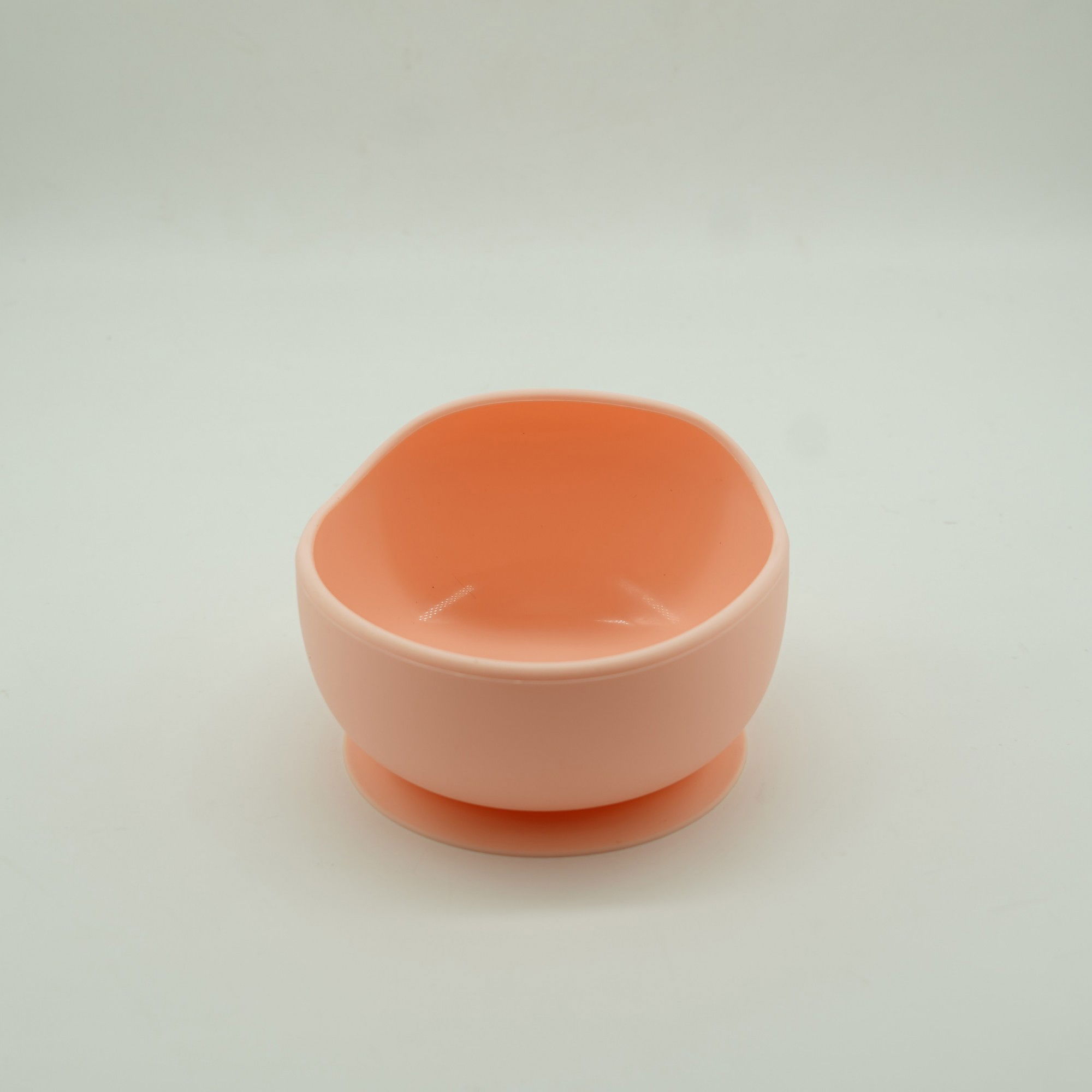 Set 8 piese diversificare bebelusi si copii din silicon Flippy, baveta, farfurie compartimentata cu ventuza, bol cu ventuza, tacamuri din lemn si silicon, cana pentru gustari, fara alergeni, roz [4]