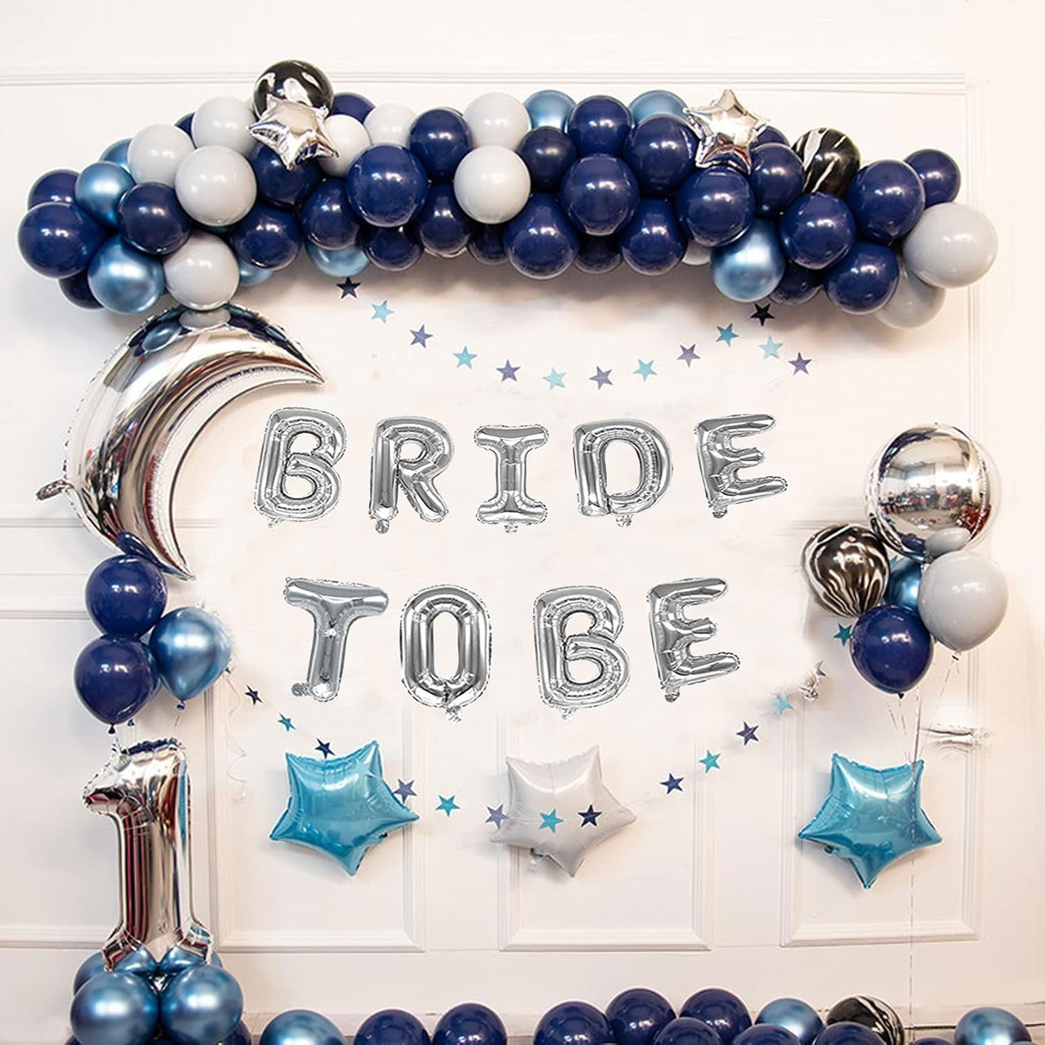 Set Baloane din Folie Metalizata, Flippy, Model Bride to Be, Litere de 40 cm, Baloane Party, Ambalaj Individual, Pai Inclus, Umflare cu Aer sau Heliu, Argintiu [4]