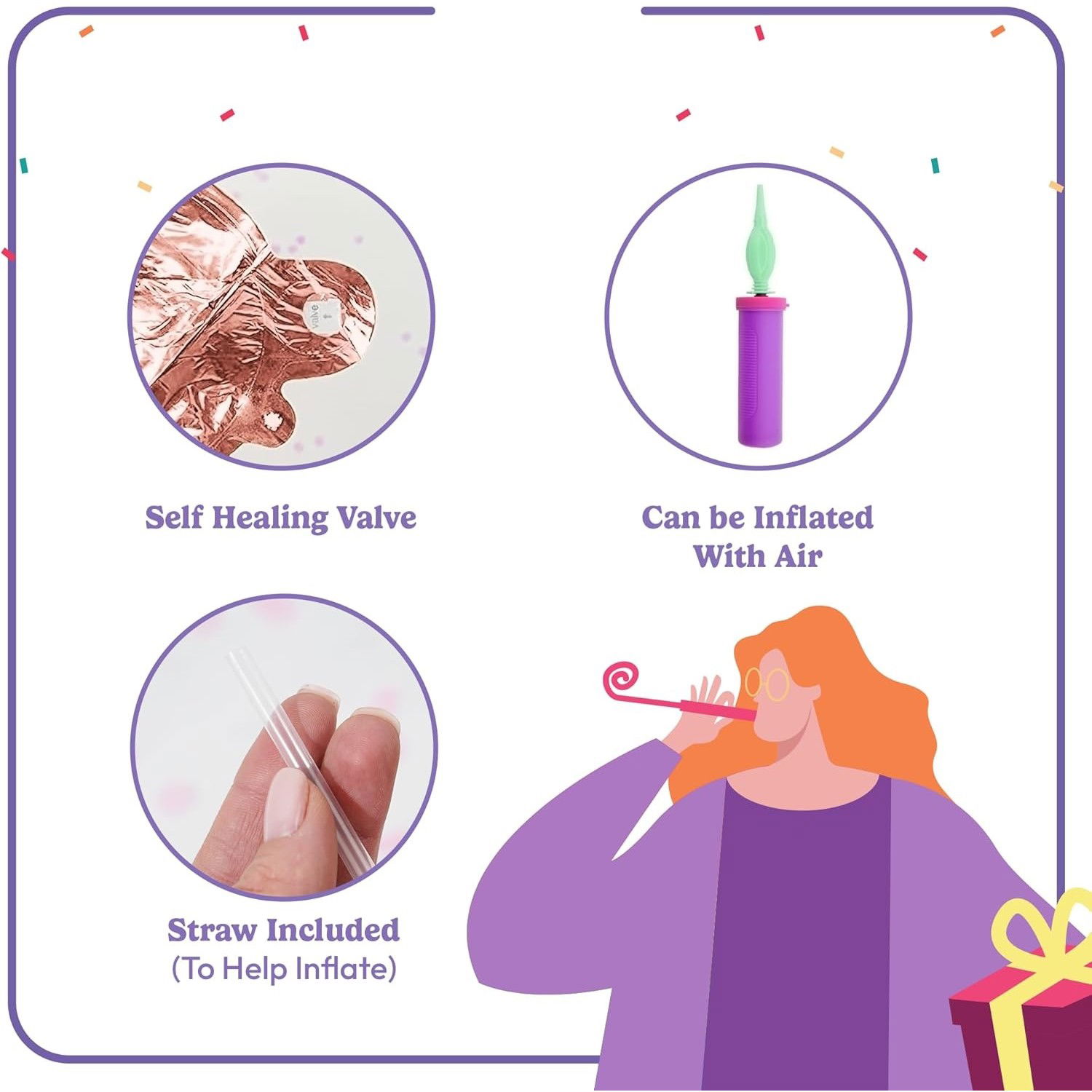 Set Baloane din Folie Metalizata, Flippy, Model Happy Birthday, 45x85 cm, 45x124cm, Baloane Party, Ambalaj Individual, Pai Inclus, Umflare cu Aer sau Heliu, Albastru [9]