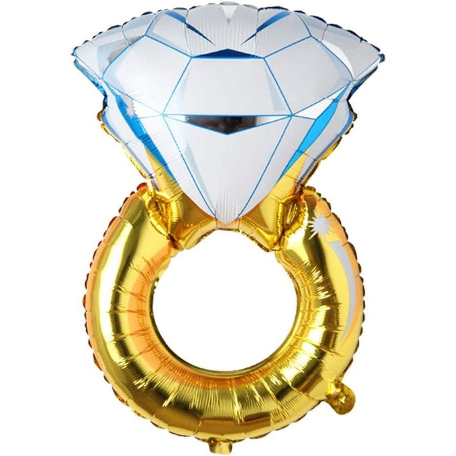 Set Baloane din Folie Metalizata, Flippy, Model Miss to Mrs cu Inel de Logodna, Litere de 40 cm, Tema Iubire, Baloane Party, Ambalaj Individual, Pai Inclus, Umflare cu Aer sau Heliu, Argintiu [5]