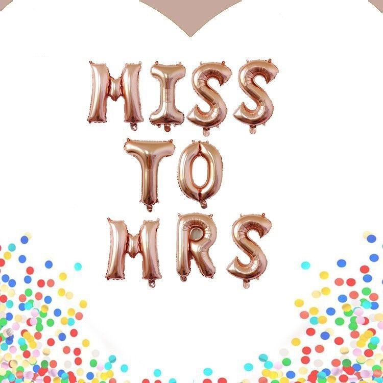Set Baloane din Folie Metalizata, Flippy, Model Scris Miss to Mrs, Litere de 40 cm, Tema Iubire, Baloane Party, Ambalaj Individual, Pai Inclus, Umflare cu Aer sau Heliu, Roz [4]