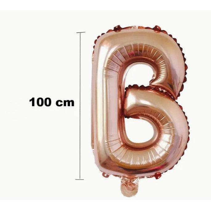 Set Baloane din Folie Metalizata, Flippy, Model Scris Bride, Litere de 100 cm, Tema Iubire, Baloane Party, Ambalaj Individual, Pai Inclus, Umflare cu Aer sau Heliu, Roz [7]