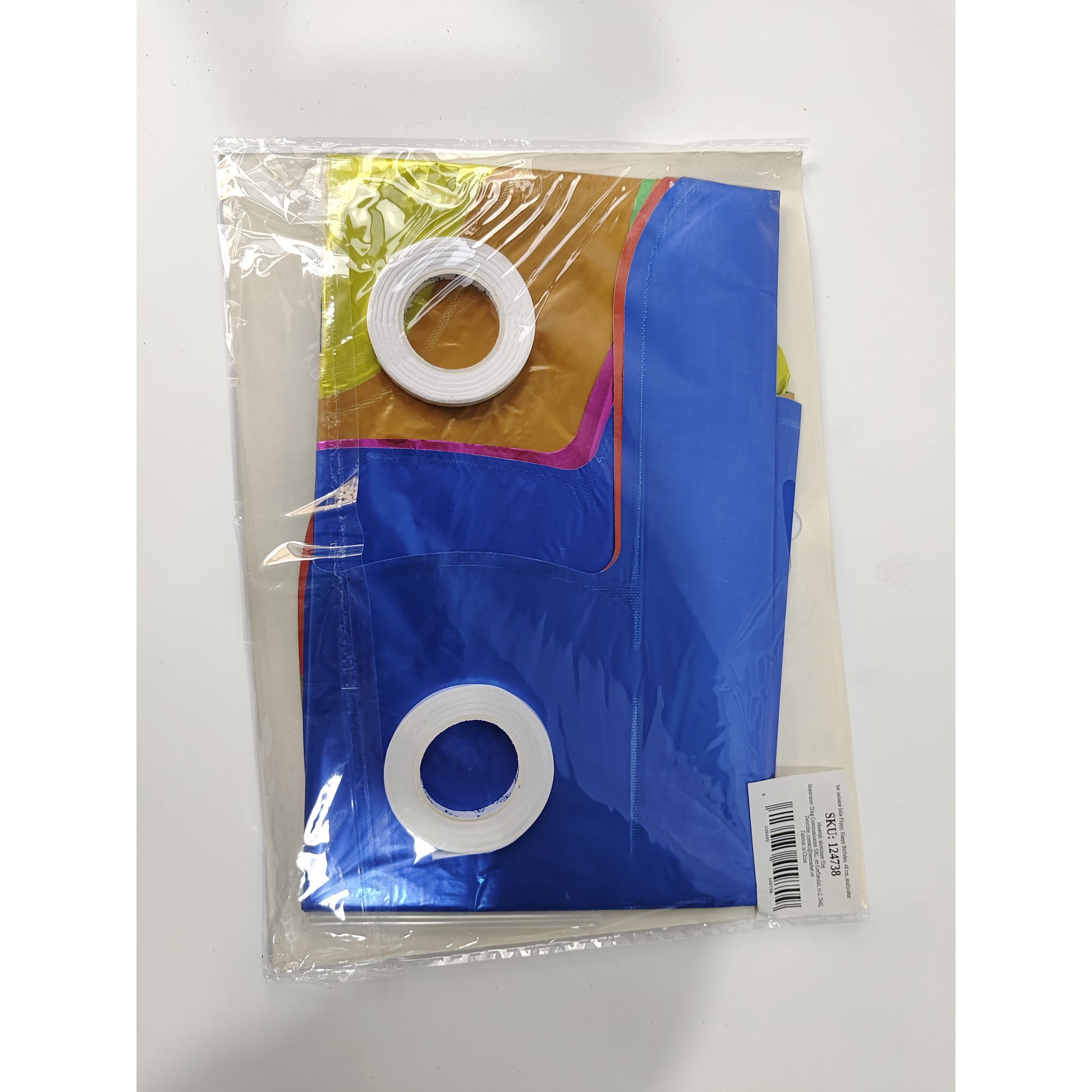 Set 13 Baloane Folie, Flippy, Tip Ghirlanda, Model Happy Birthday, 40 cm, Multicolor [6]