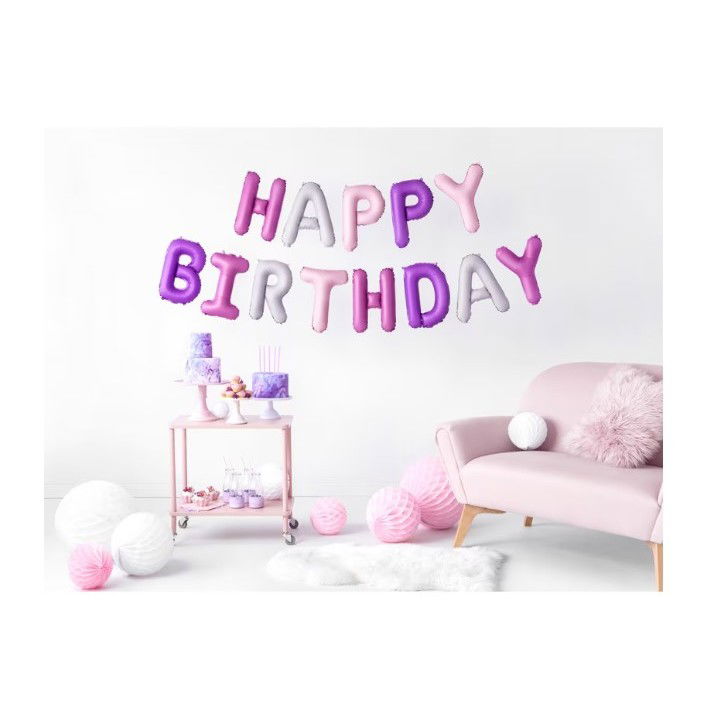 Set baloane folie Flippy, Happy Birthday, 40 cm, multicolor [4]