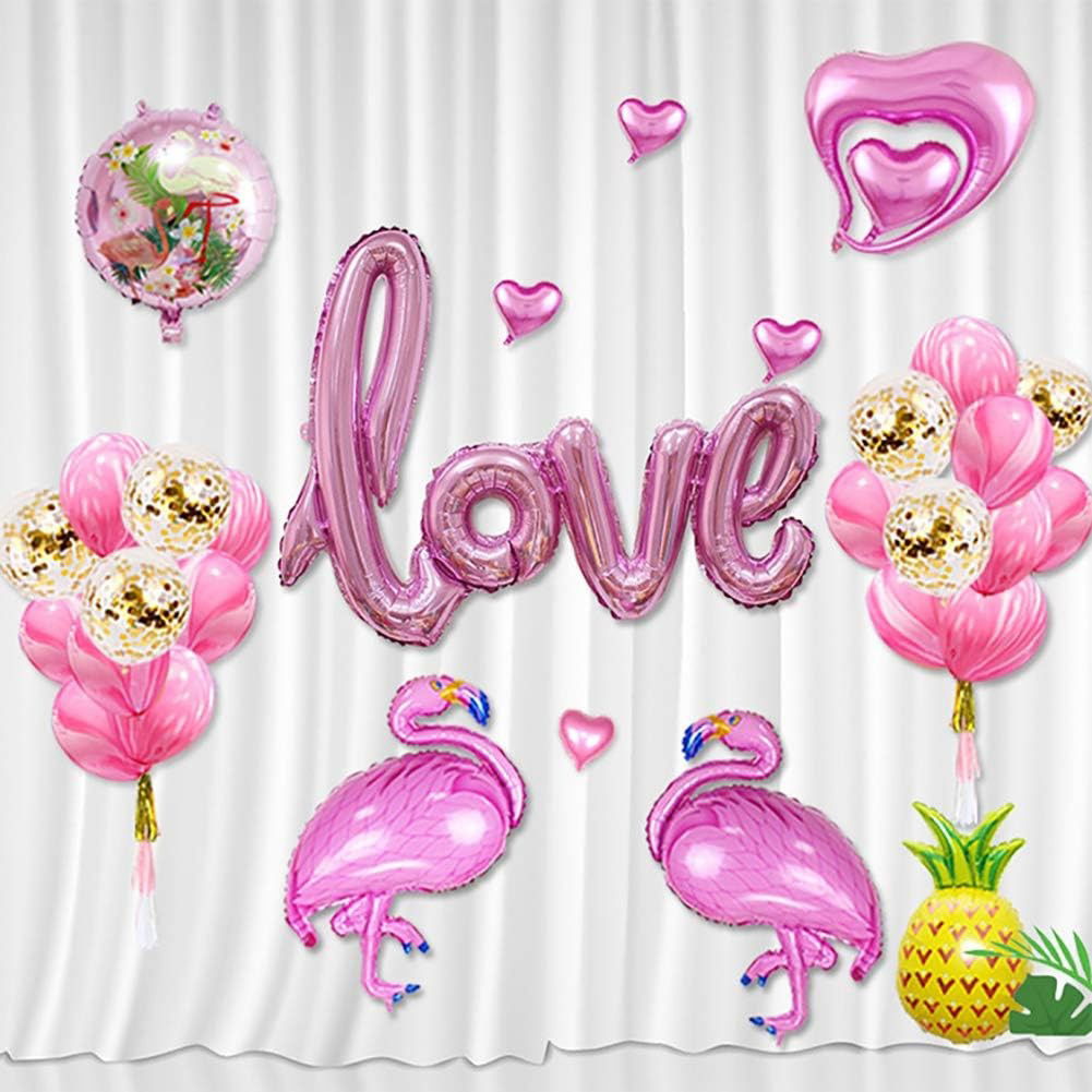 Balon din Folie Metalizata, Flippy, Model Love scris de mana, 102x65 cm, Tematica Ziua Îndrăgostiților, Ambalaj Individual, Pai Inclus, Umflare cu Aer sau Heliu, Roz [3]