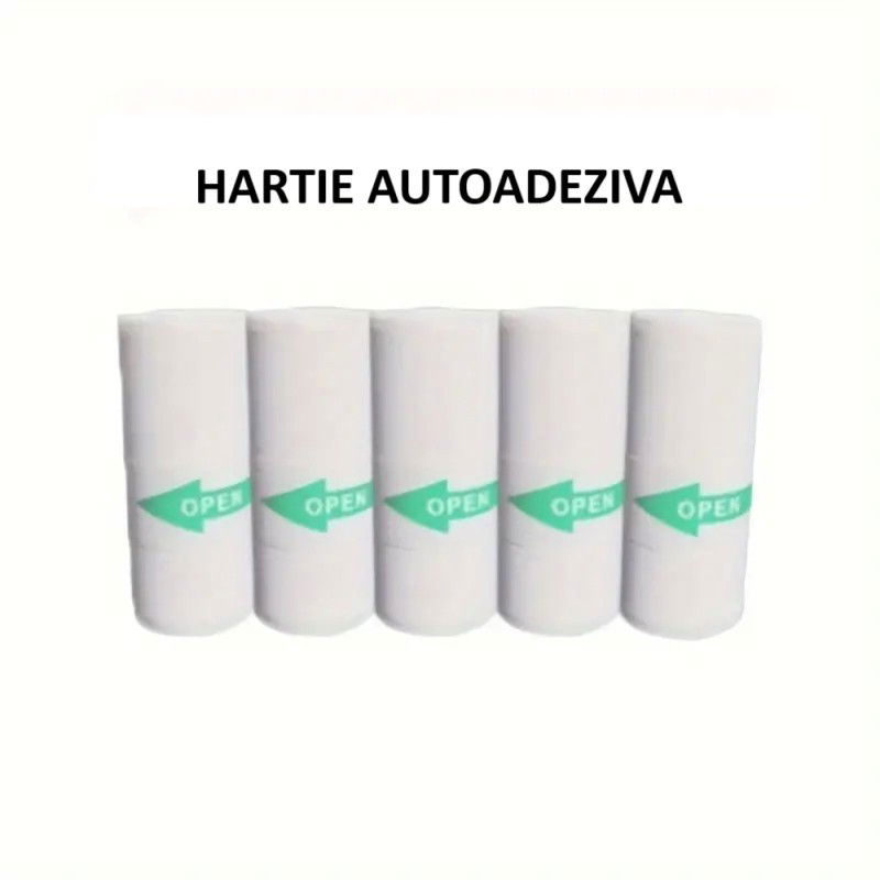 Set Camera Instantanee pentru Copii, Flippy, Ecran HD 2.4'', 24MP, 720P Video, 1200 mAh, cu Functie de Printare Alb-Negru, cablu USB-C, Bluetooth, Compatibil iOS/Android, Imprimare APP, Mode [3]