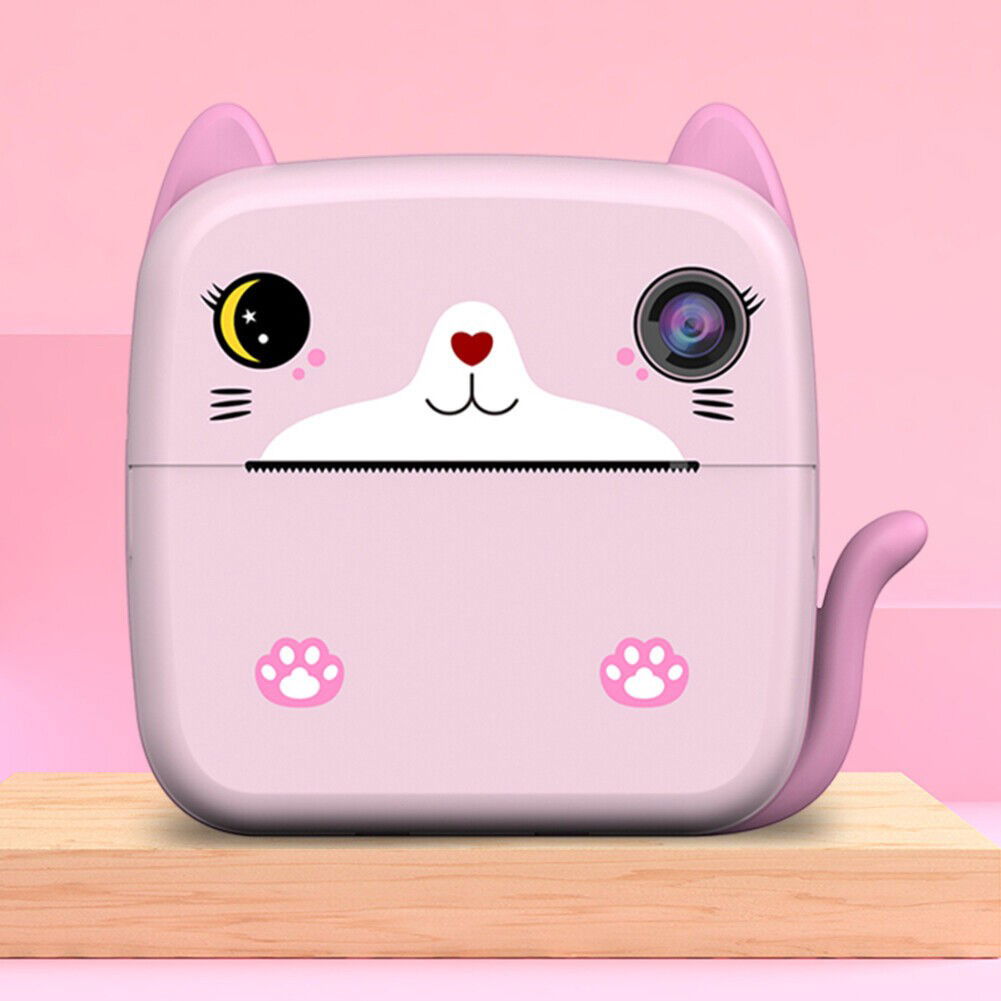 Set Camera Instantanee pentru Copii, Flippy, Ecran HD 2.4'', 24MP, 720P Video, 1200 mAh, cu Functie de Printare Alb-Negru, cablu USB-C, Bluetooth, Compatibil iOS/Android, Imprimare APP, Mode [13]