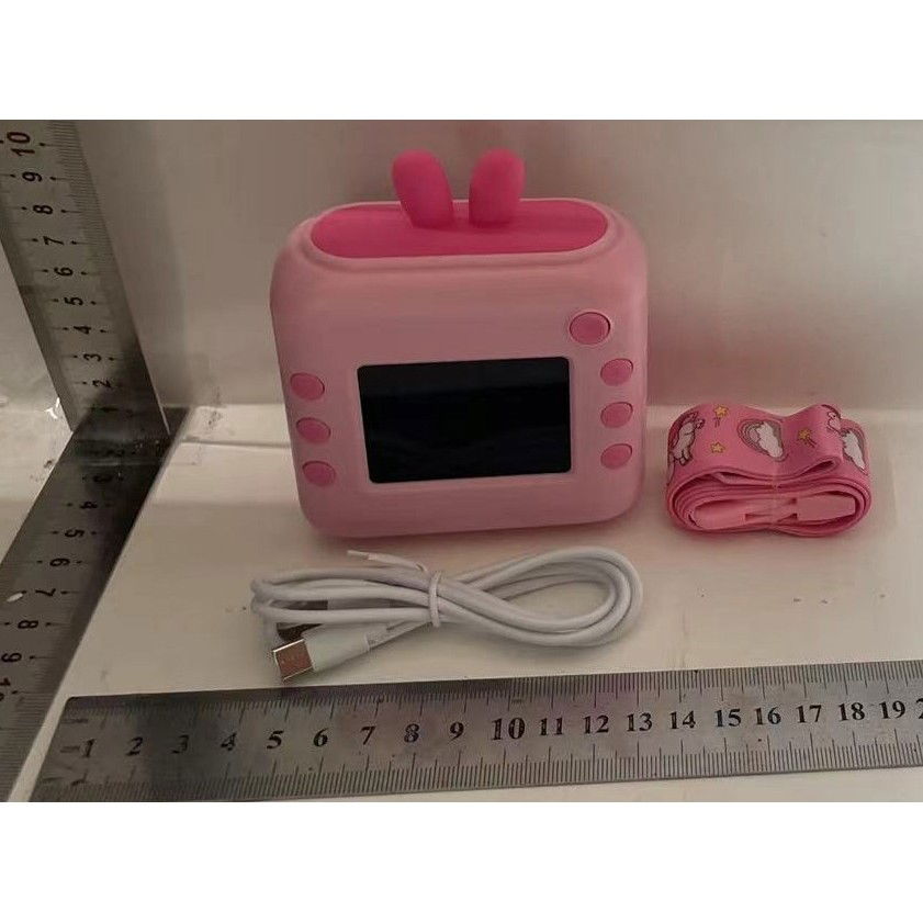 Set Camera Instantanee pentru Copii, Flippy, Ecran HD 2.4'', 24MP, 720P Video, 1200 mAh, cu Functie de Printare Alb-Negru, cablu USB-C, Bluetooth, Compatibil iOS/Android, Imprimare APP, Mode [6]