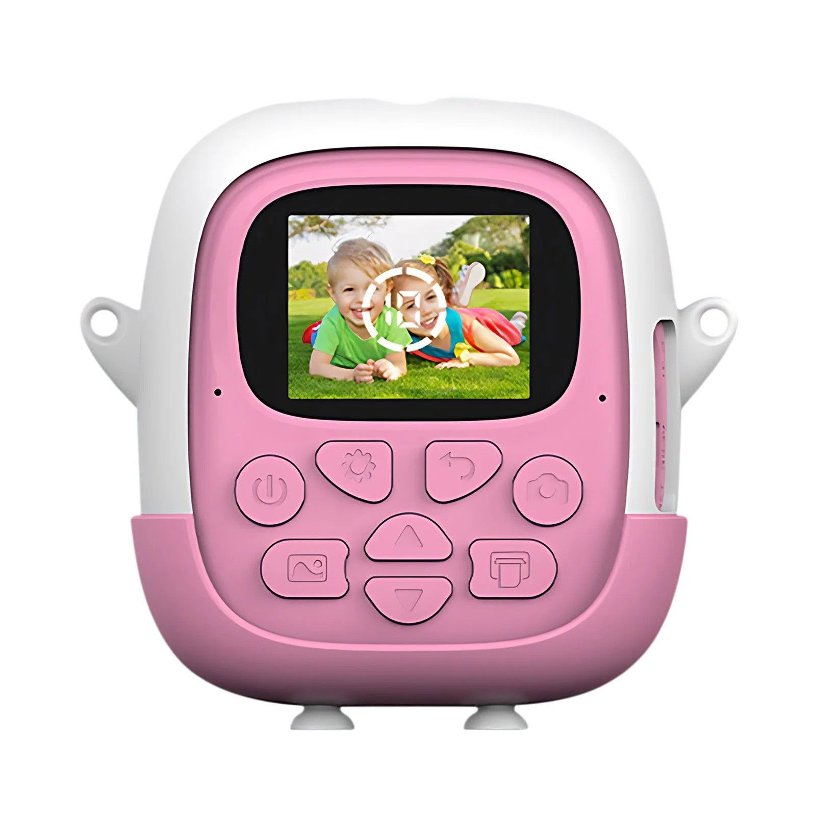 Set Camera Instantanee pentru Copii, Flippy, Ecran HD 2.4'', 24MP, 720P Video, 1200 mAh, cu Functie de Printare Alb-Negru, cablu USB-C, Bluetooth, Compatibil iOS/Android, Imprimare APP, Mode [8]