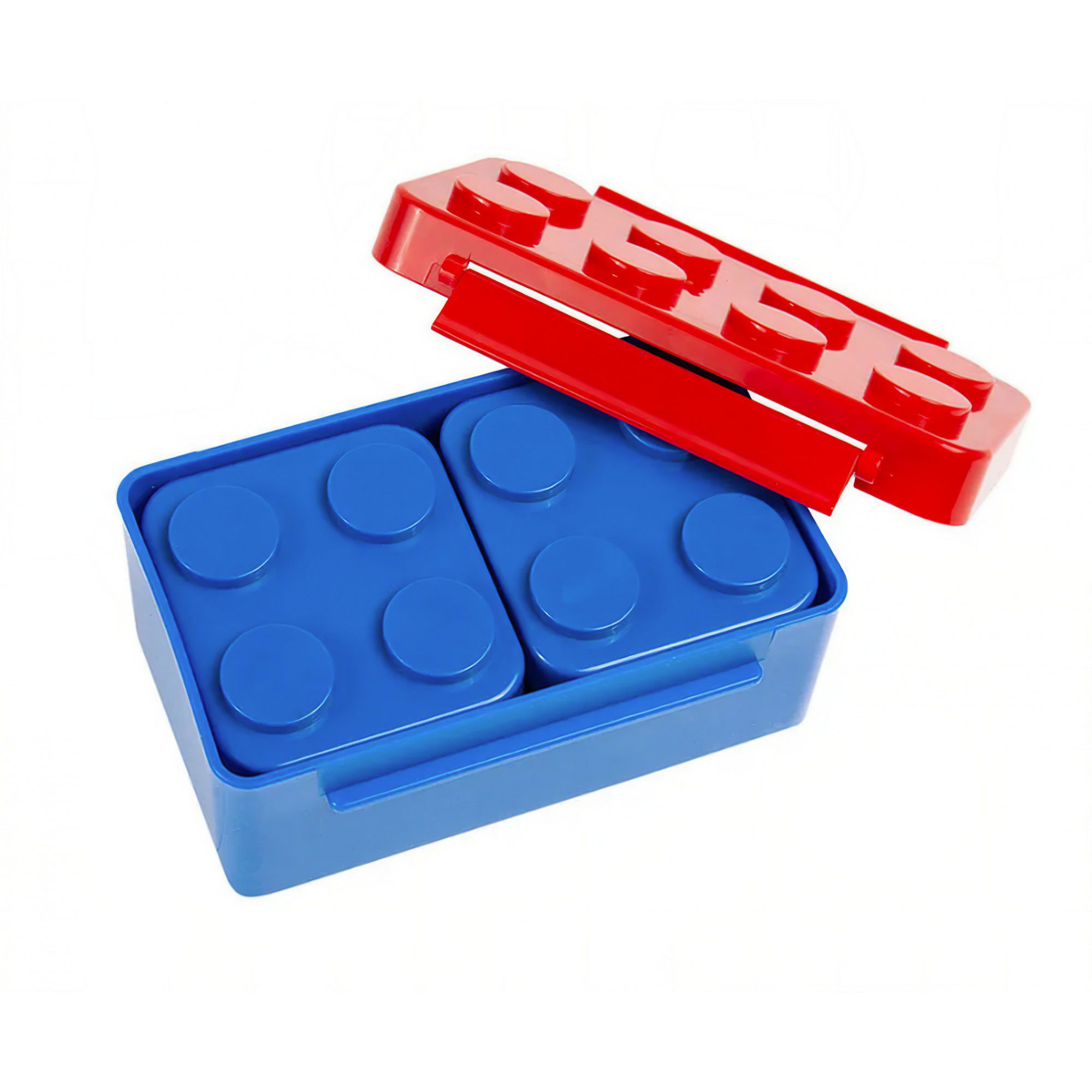 Set caserole pentru pranz interactive, Flippy, cuburi de construit, plastic, multicolor [6]