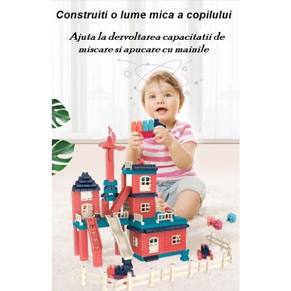 Set constuctii, Flippy, Casa si curte, 251 piese, Multicolor [3]