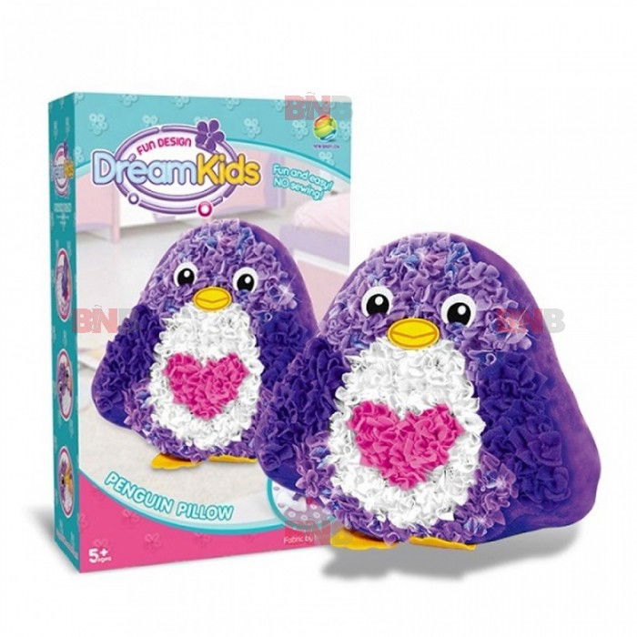 50 - 100 LEI - Set creatie perna pentru copii, Dream Kids, Pinguin
