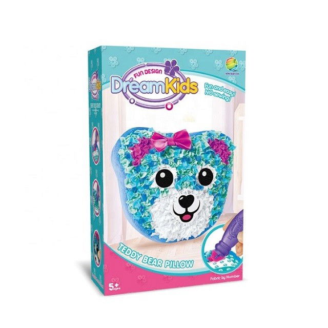 Jucarii Creative - Set creatie perna pentru copii, Dream Kids, Ursulet
