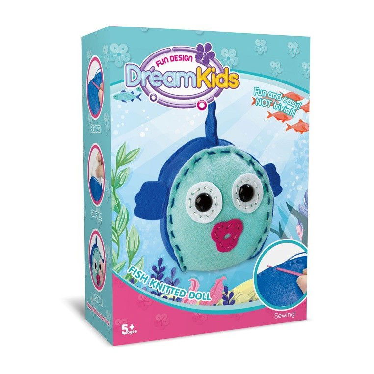 Set creatie perna pentru copii Model 2, Dream Kids, Peste [4]