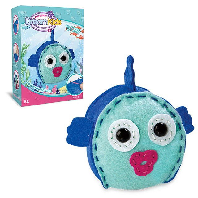 Set creatie perna pentru copii Model 2, Dream Kids, Peste [3]