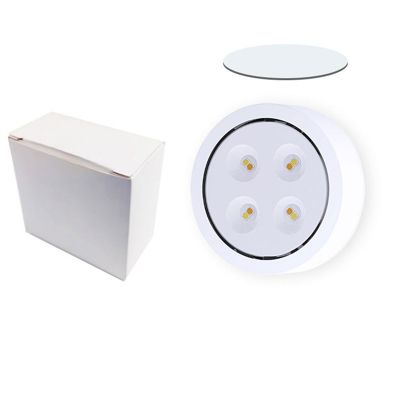 Set de 6 Lampi Led Flippy, Fara Fir, Cu Baterii, 3 Culori de Lumina, cu 2 Telecomenzi, din Plastic, Alb [3]