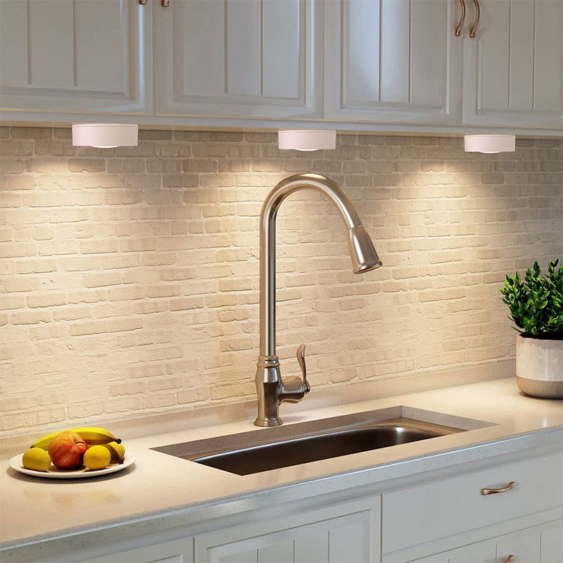 Set de 6 Lampi Led Flippy, Fara Fir, Cu Baterii, 3 Culori de Lumina, cu 2 Telecomenzi, din Plastic, Alb [5]