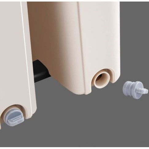 Set de curatenie Flippy, mop si galeata, galeata 6 l, 2 rezerve microfibra incluse, design modern, pentru interior, material plastic, peri sintetici, plat, cu storcere, bej [4]