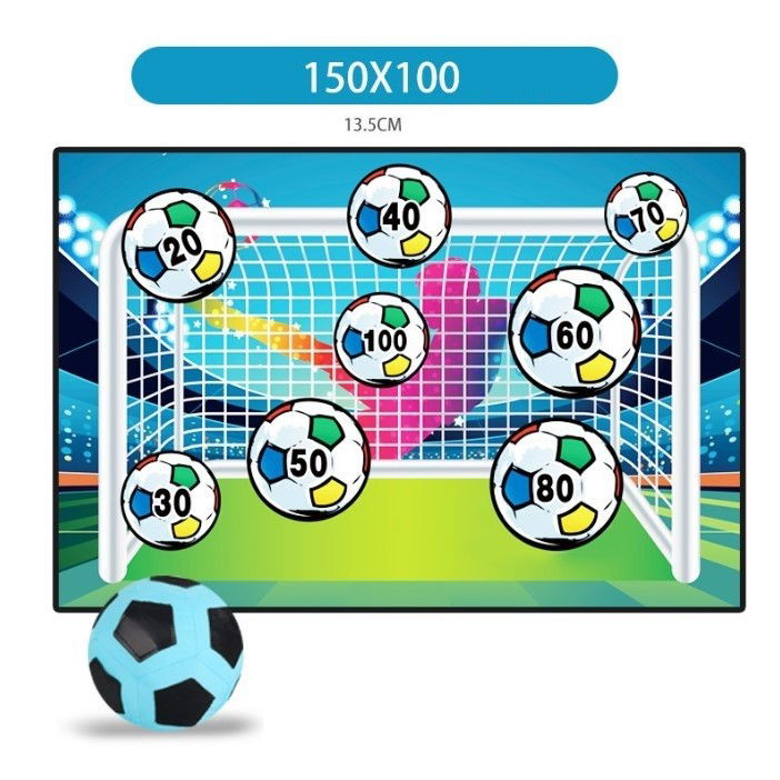 Set de Fotbal Flippy, Joc Recreativ pentru Copii, Minge cu Scai, Poarta din Material Textil, 150 x 100 cm, Multicolor [4]