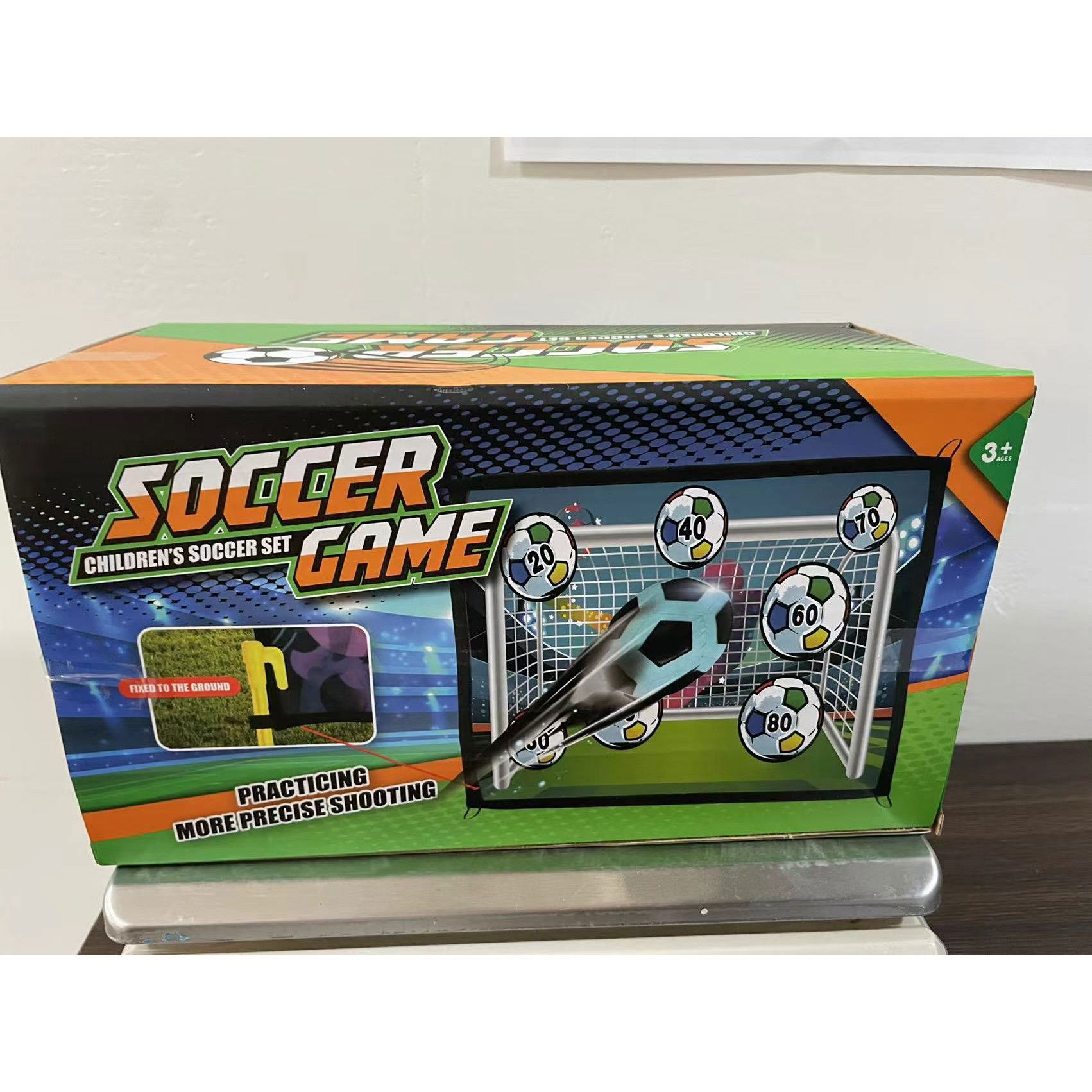 Set de Fotbal Flippy, Joc Recreativ pentru Copii, Model Extraterestrii, Minge cu scai, Poarta din Material Textil, 150 x 100 cm [3]