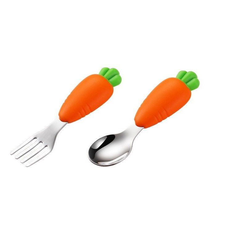 Set diversificare bebelusi Flippy, din silicon, 26 x 15 cm, 1 farfurie compartimentata in forma de iepure, lingurita si furculita, pai, perie pai, fara alergeni, ventuza fixare, forma creativa, bleuma [4]