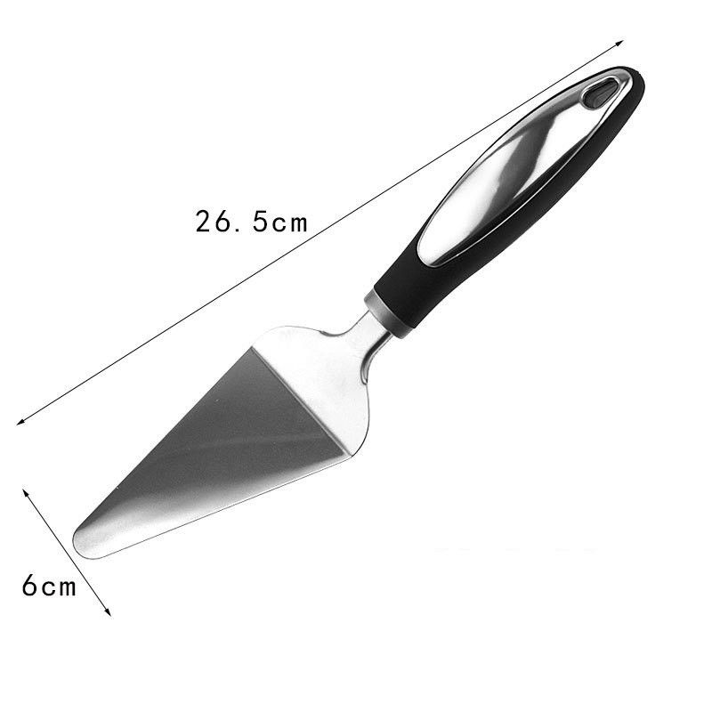 Pentru casa - Feliator si Lopatica pentru Pizza, Flippy, set din 2 ustensile, Otel Inoxidabil, Maner Antiderapant, 26.5 x 8 x 3 cm, Negru