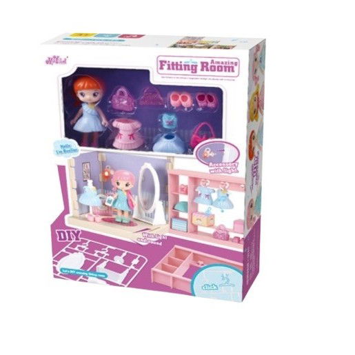 Set garderoba cu tinute, Flippy, casa de papusi cu haine si accesorii [6]