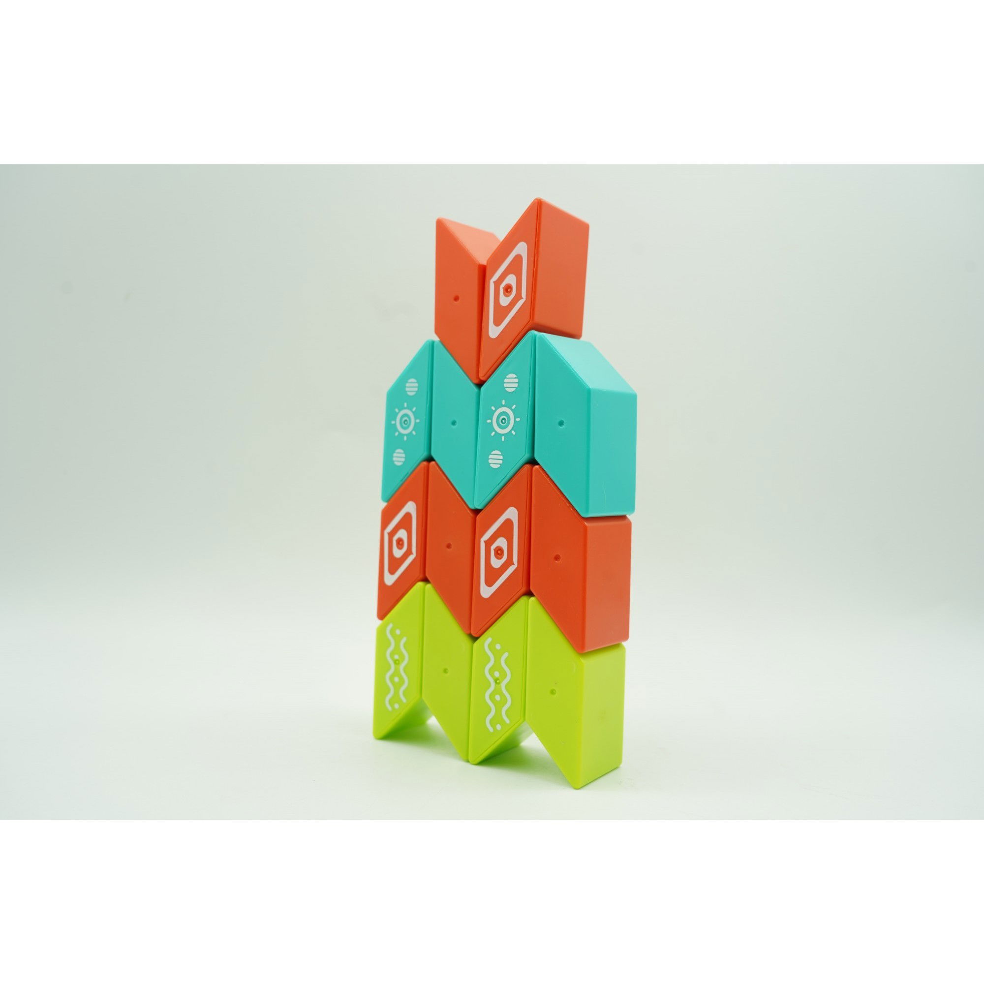 Set inteligent de constructie cu piese magnetice, 26 piese, +3 ani, multicolor [8]