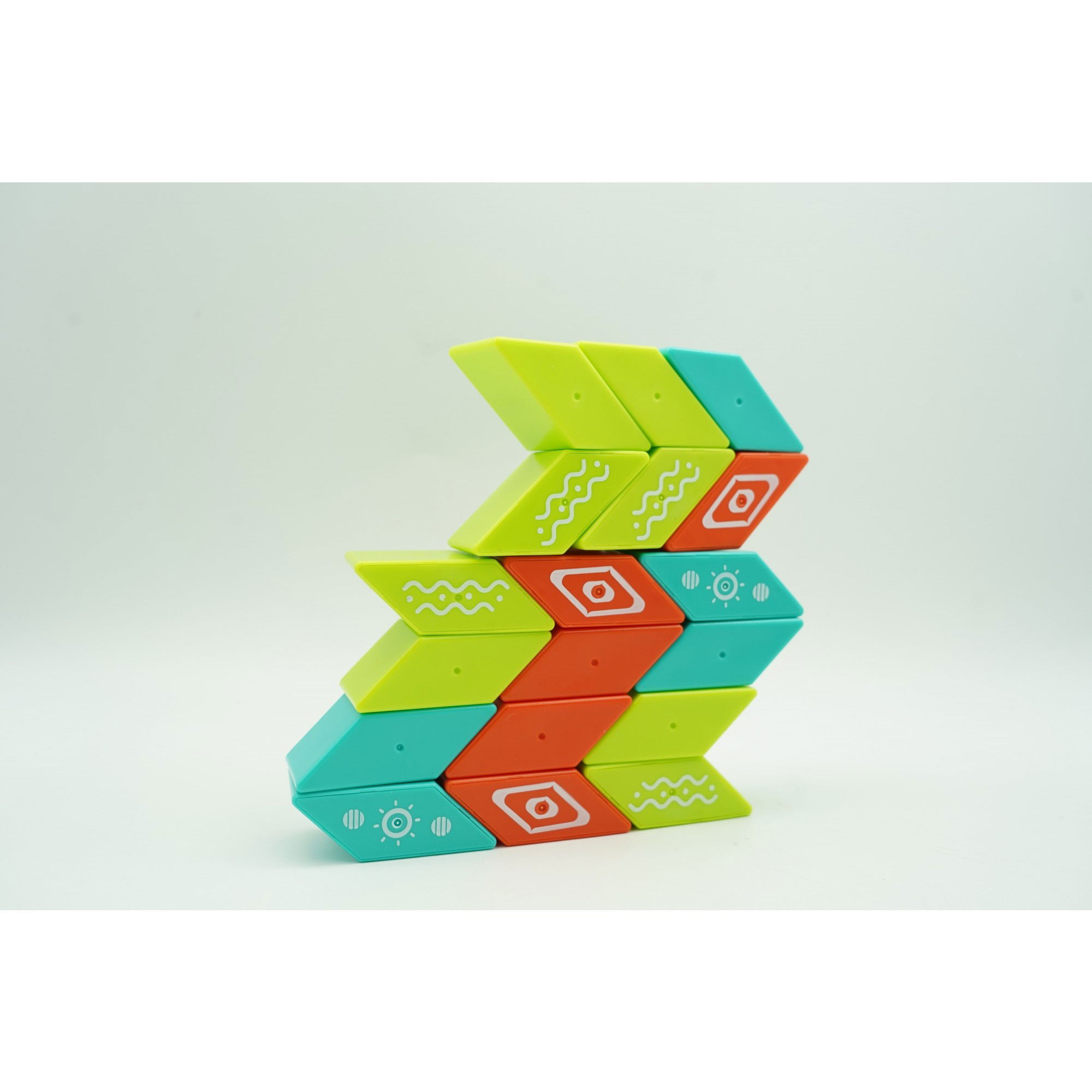 Set inteligent de constructie cu piese magnetice, 26 piese, +3 ani, multicolor [11]