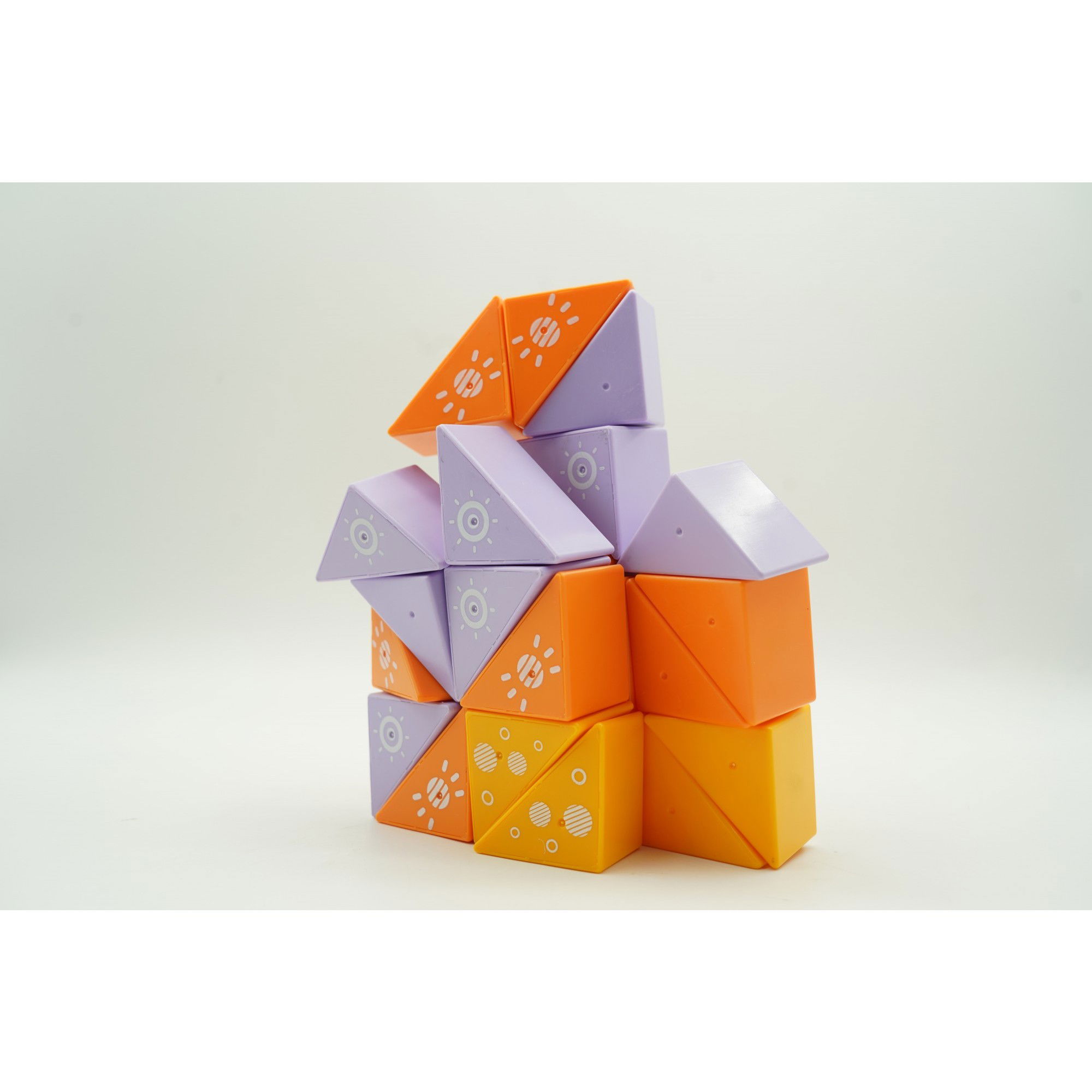 Set inteligent de constructie cu piese magnetice, Flippy, 26 piese, pentru copii, +3 ani, multicolor [10]