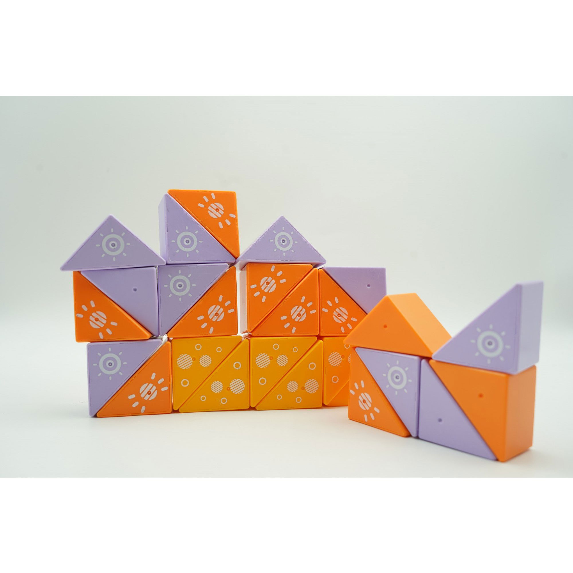 Set inteligent de constructie cu piese magnetice, Flippy, 26 piese, pentru copii, +3 ani, multicolor [8]