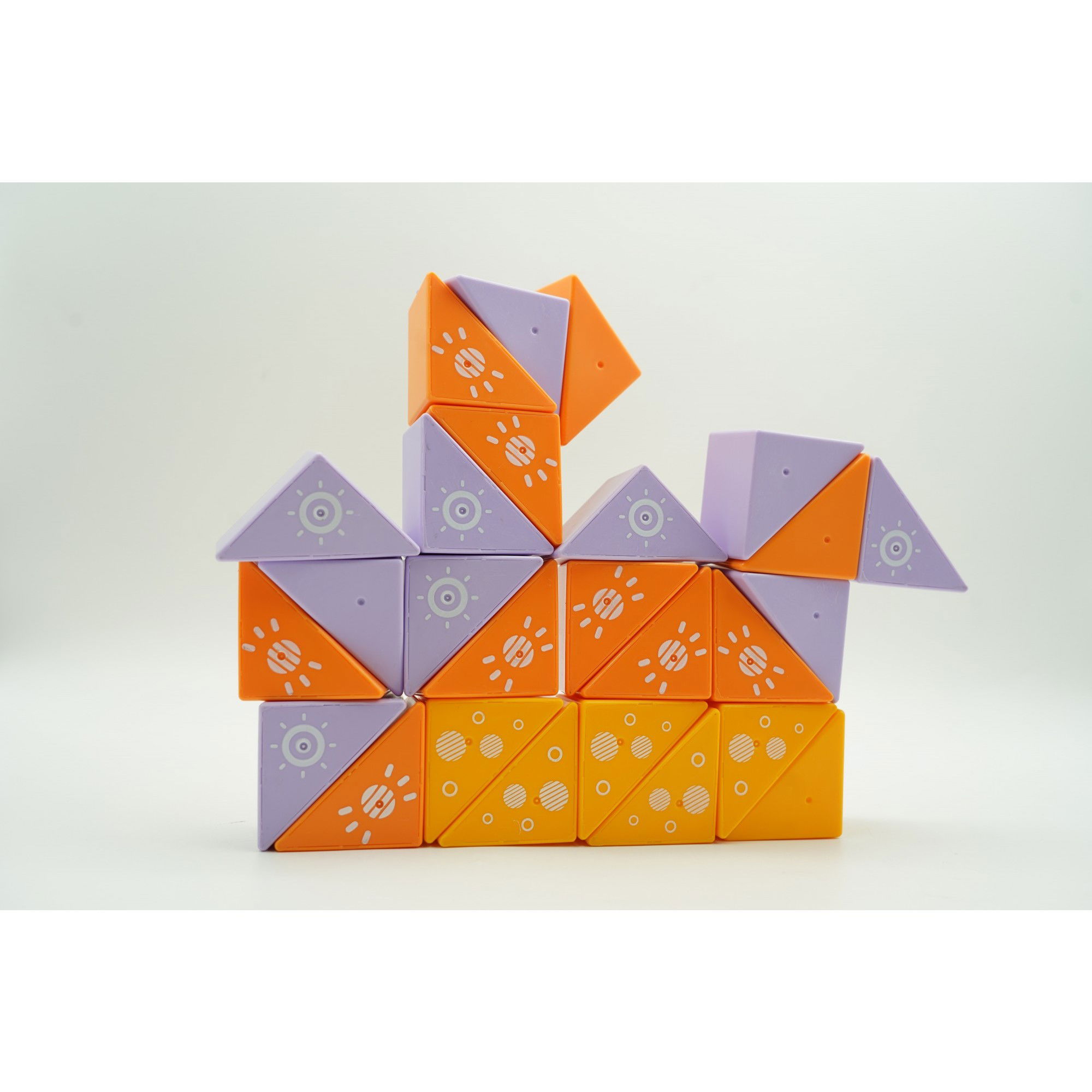 Set inteligent de constructie cu piese magnetice, Flippy, 26 piese, pentru copii, +3 ani, multicolor [9]