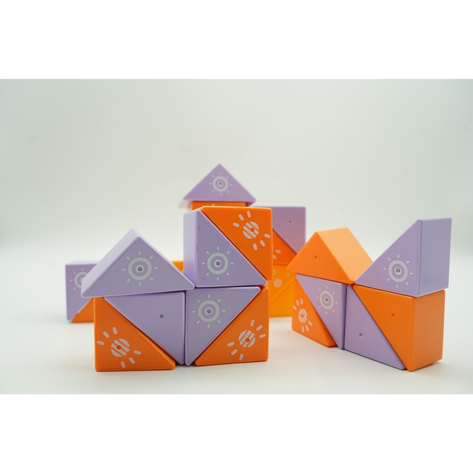 Set inteligent de constructie cu piese magnetice, Flippy, 26 piese, pentru copii, +3 ani, multicolor [7]