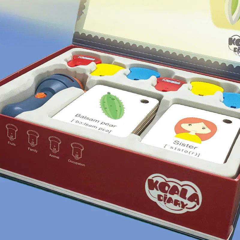 Set Jucarie Educativa, Flippy, Proiector Tip Lanterna Pentru Copii, 6 Teme, 48 de Imagini, Cutie Depozitare, +3 ani, Albastru [9]