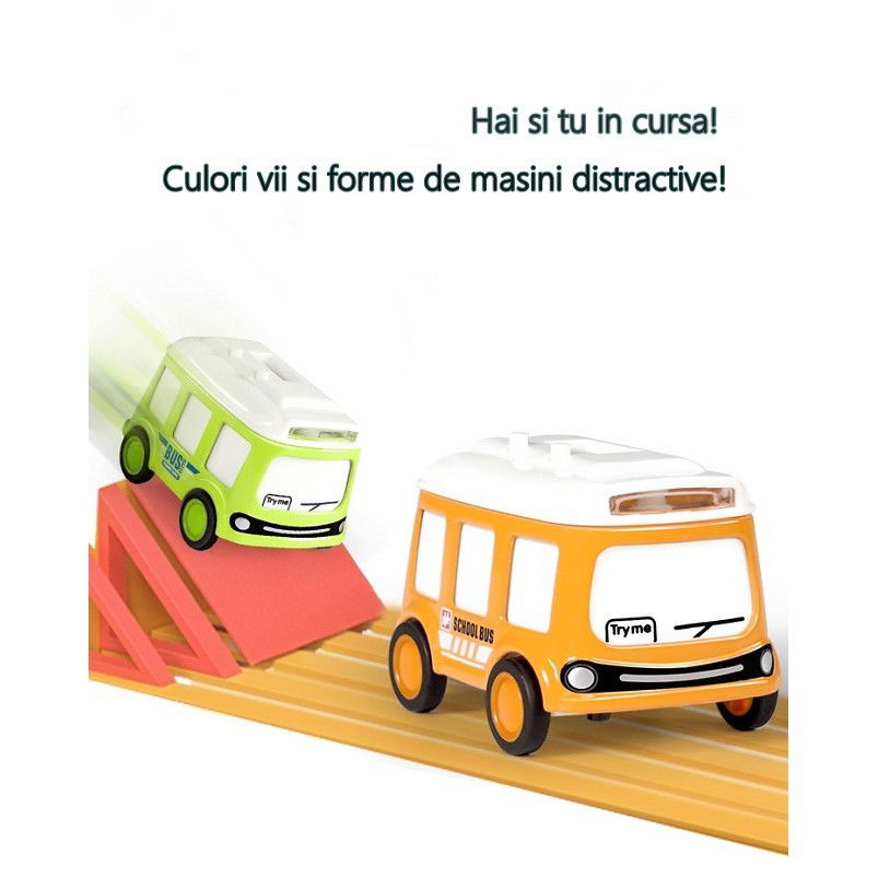 Jucarii Senzoriale, Fidget Toys - Set jucarie pentru copii, Flippy, masina-ceas verde si portocalie