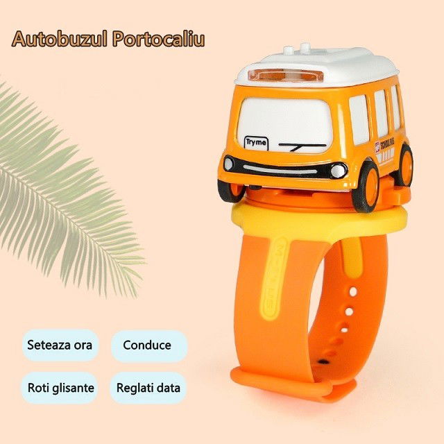 Set jucarie pentru copii, Flippy, masina-ceas verde si portocalie [5]