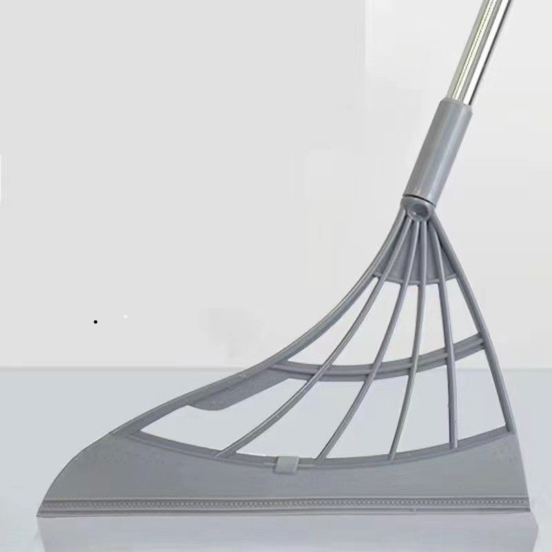 Maturi, Perii, Mopuri si Galeti - Set matura, faras cu coada si matura silicon, Flippy, Pentru uz casnic, Plastic/Otel, Gri, 90 x 72 x 100 cm