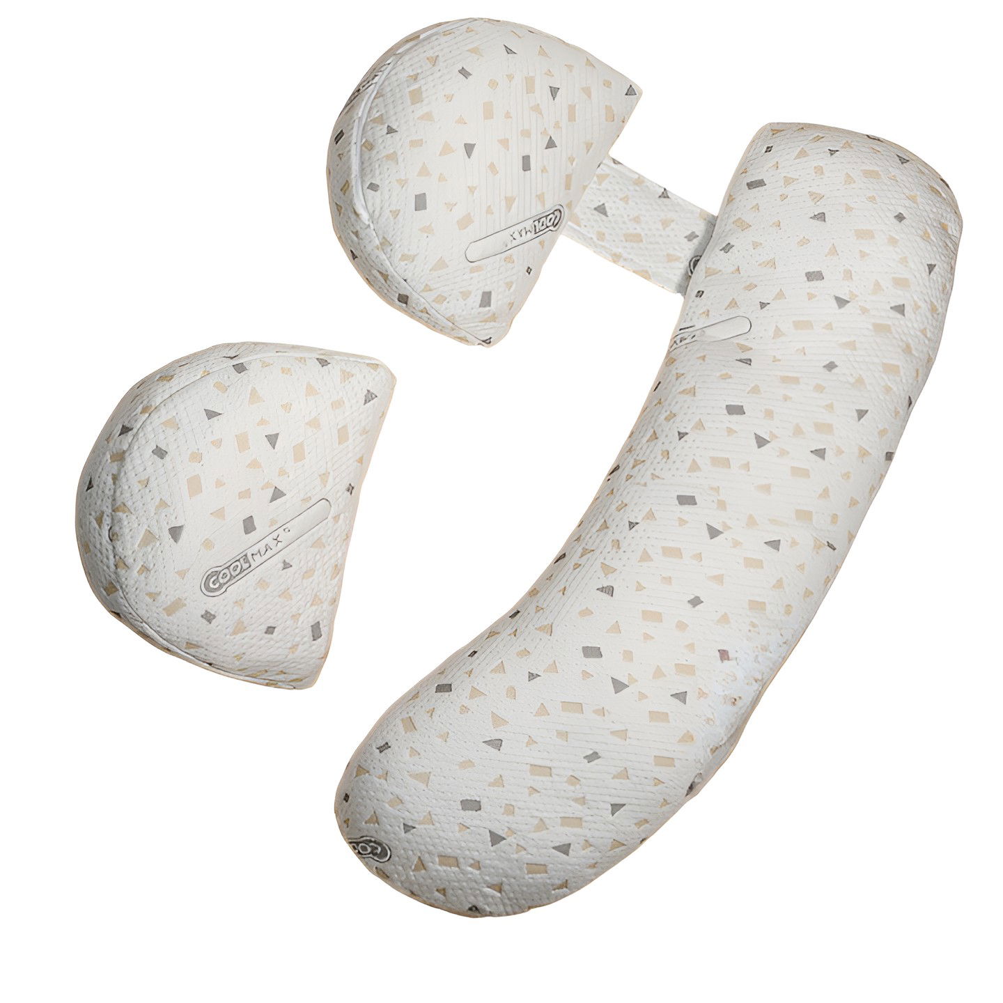 Perne Voiaj, Paturi si Textile - Set Perna pentru Gravide, Flippy, Husa Detasabila, Utilizare in Forma H si U, Reglabila, Latime Ajustabila, Proactive, Gri