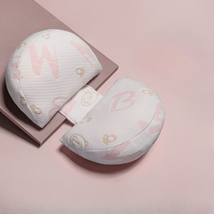 Perne Voiaj, Paturi si Textile - Set Perna pentru Gravide, Flippy, Husa Detasabila, Utilizare in Forma H si U, Reglabila, Latime Ajustabila, Proactive, Roz Pal