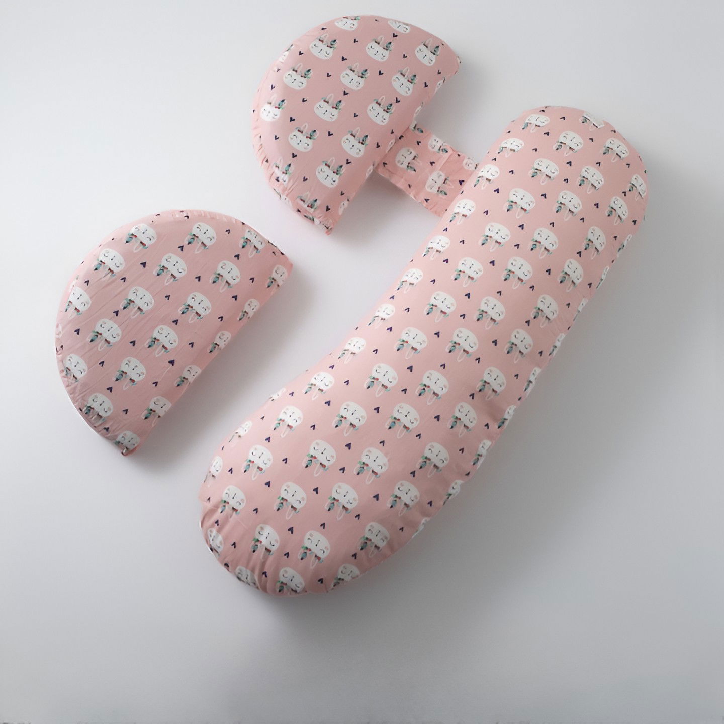 Set Perna pentru Gravide, Flippy, Husa Detasabila,Utilizare in Forma H si U, Reglabila, Latime Ajustabila, Proactive, Roz Deschis [4]