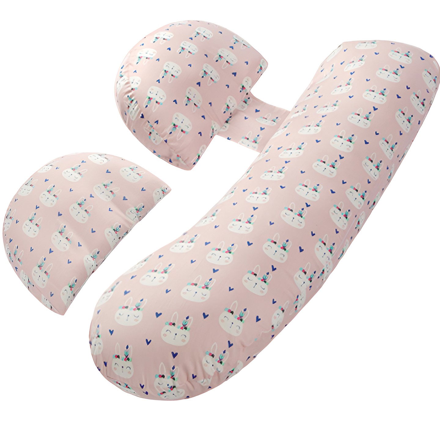 Perne Voiaj, Paturi si Textile - Set Perna pentru Gravide, Flippy, Husa Detasabila,Utilizare in Forma H si U, Reglabila, Latime Ajustabila, Proactive, Roz Deschis