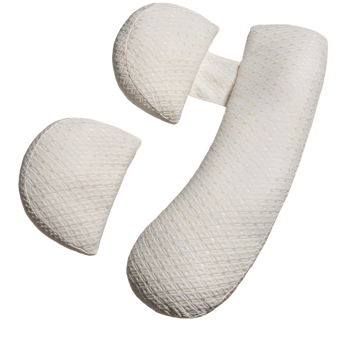 Perne Voiaj, Paturi si Textile - Set Perna pentru Gravide, Flippy, Husa Detasabila, Utilizare in Forma H si U, Reglabila, Latime Ajustabila, Proactive, Crem