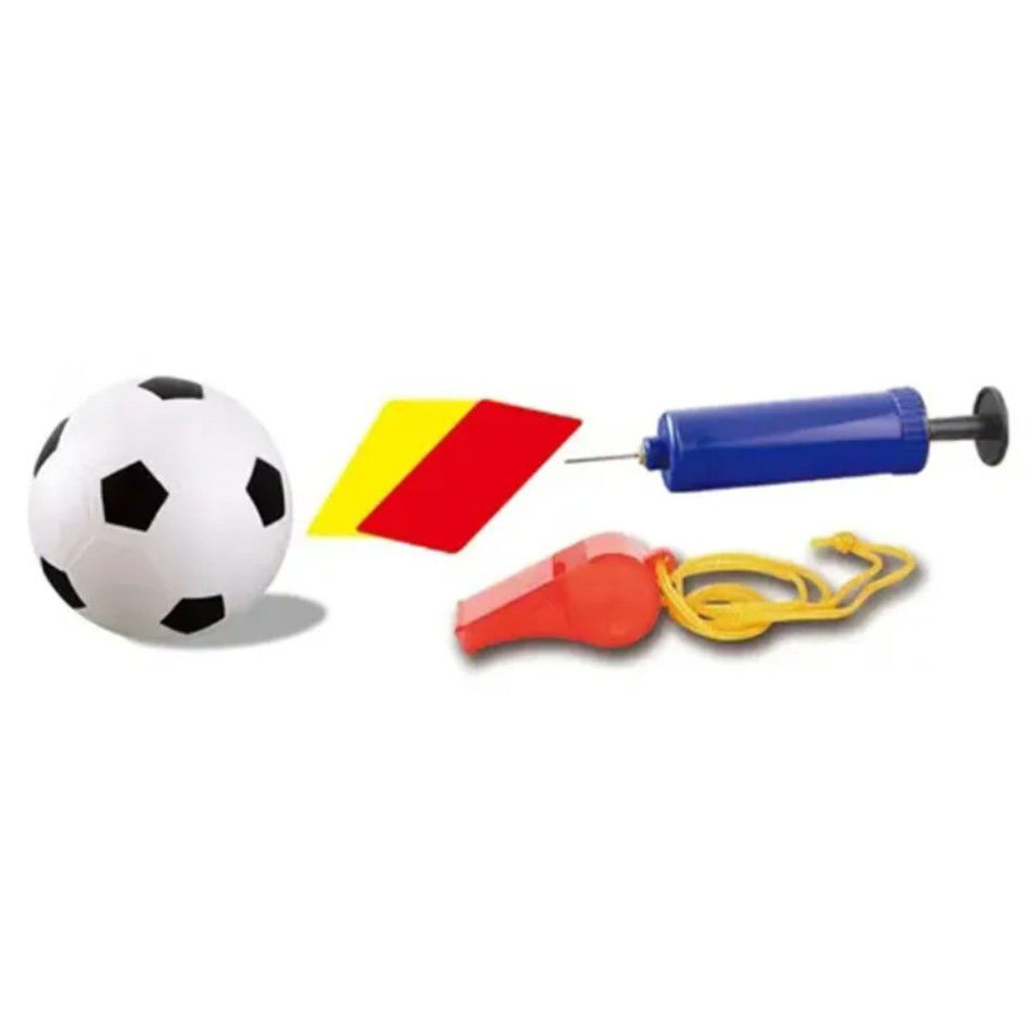 Set Poarta de Fotbal pentru Copii, Flippy, 80x120 cm, Minge, Cartonase, Pompa, Fluier, Interactiv, Distractiv, Galben [3]
