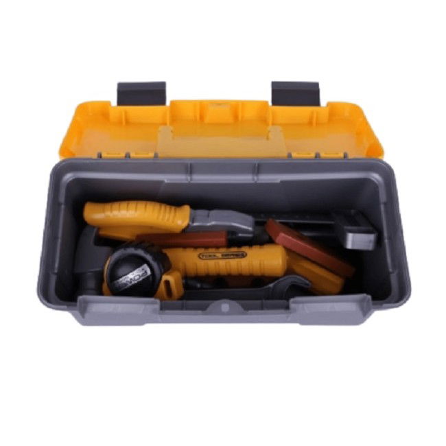 Trusa Scule si Unelte de Jucarie pentru Copii, Flippy, 19 Piese Material Plastic, Interactiv, +3 Ani, 27.5x15.5x13 cm, Gri/Portocaliu [4]