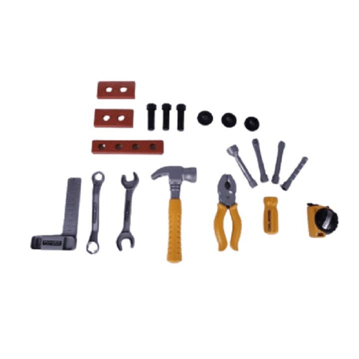 Trusa Scule si Unelte de Jucarie pentru Copii, Flippy, 19 Piese Material Plastic, Interactiv, +3 Ani, 27.5x15.5x13 cm, Gri/Portocaliu [5]