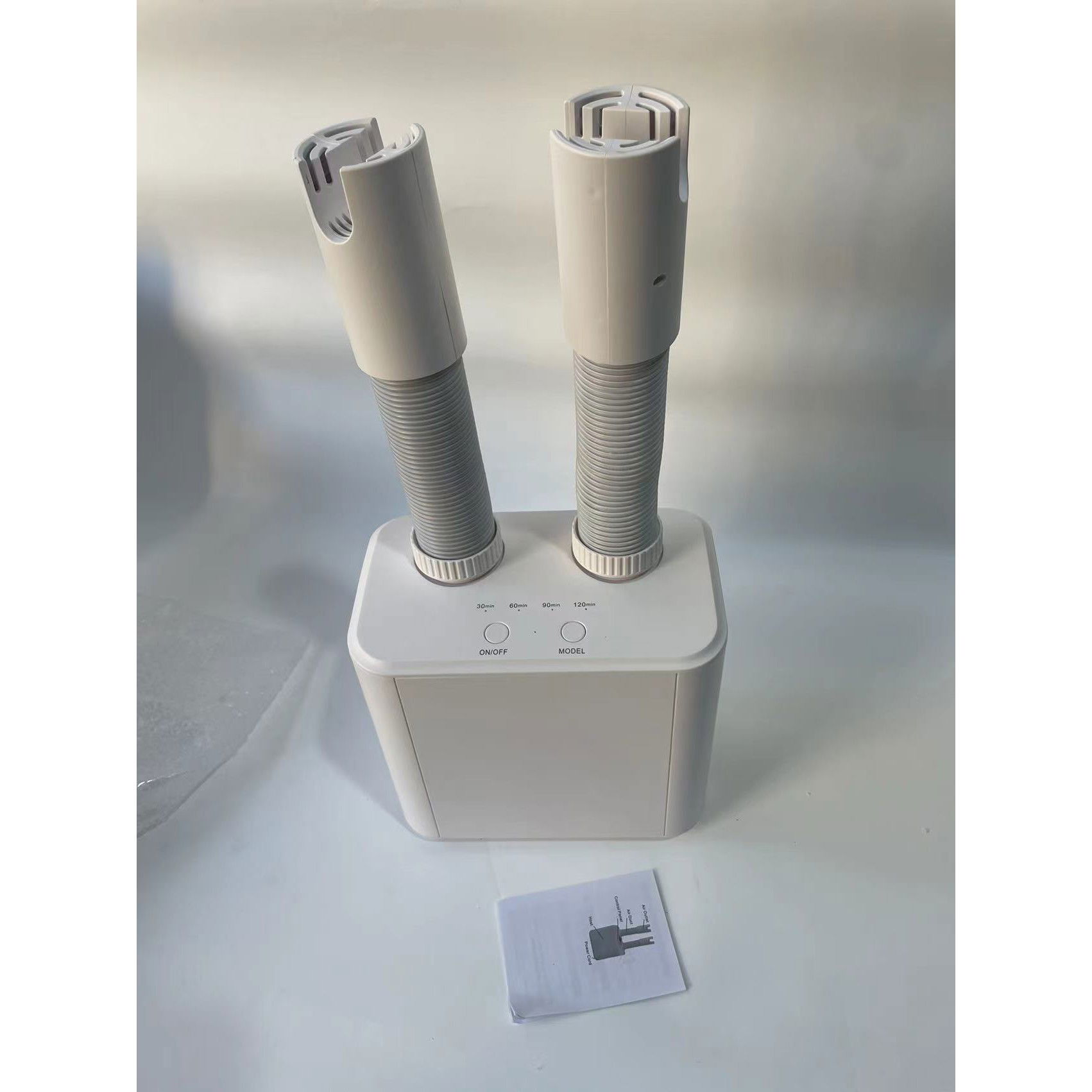 Produse ingrijire incaltaminte - Uscator Electric de Pantofi, Flippy, Suflanta cu Aer Cald, Reglabil, Silentios, Tensiune 220V, Doua Capete, 38x18x11cm, Alb