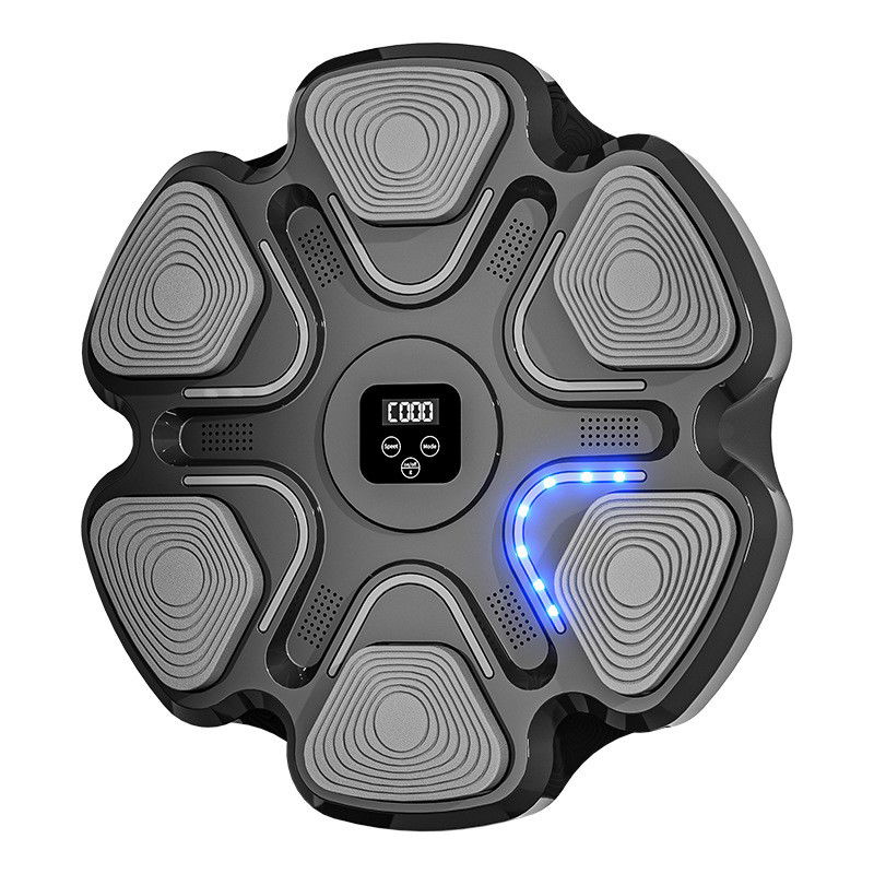 Saci sporturi de lupta - Aparat Box Cu Muzica, Montabil pe Perete, Flippy, Negru, Difuzor, Bluetooth, Iluminare LED, 38 x 27 x 32 cm, Manusi Incluse