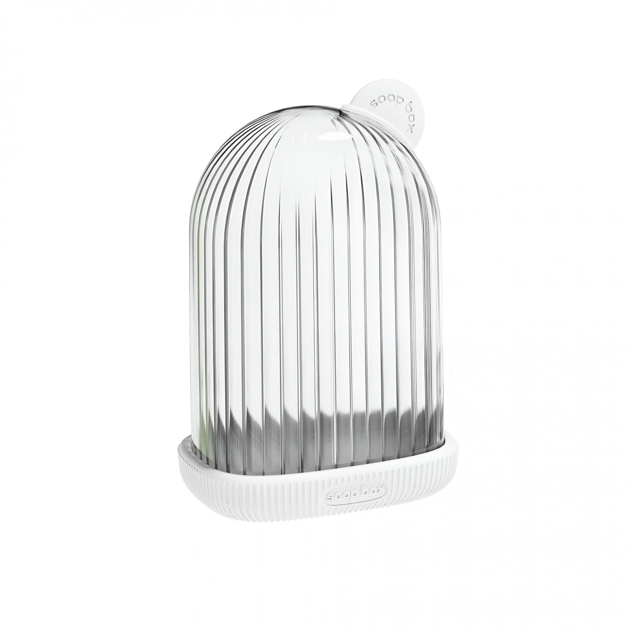 Sapuniera de Calatorie, Flippy, Suport pentru Sapun cu Scurgere a Apei, Recipient cu Capac Depozitare, Savoniera pentru Baie, 12.6x6.1x8.4cm, Alb [10]